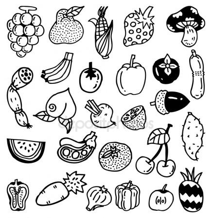 Fruit And Vegetables Drawing at GetDrawings | Free download