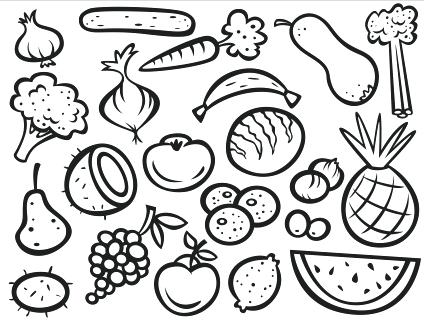 424x320 Coloring Picture Of Fruits Orange Fruit Coloring Sheets Pages