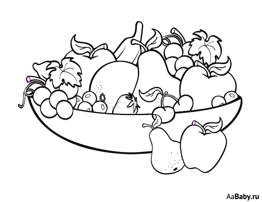 1100x850 Vegetable Basket Drawing. Coloring Vegetables Coloring Pages