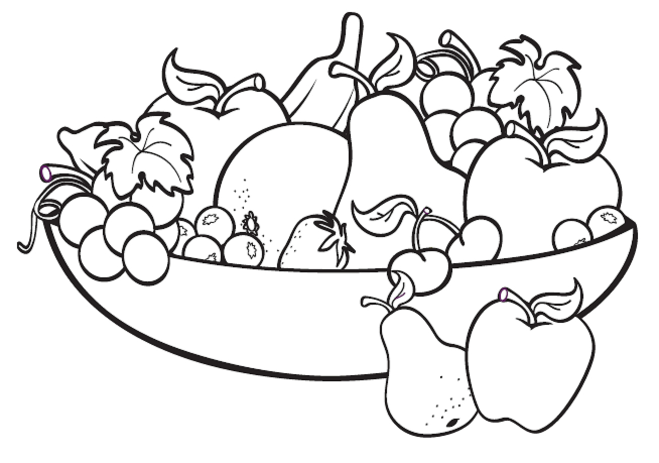 1308x918 Sketches Fruits Baskets A Basket Fruits Drawing A Basket