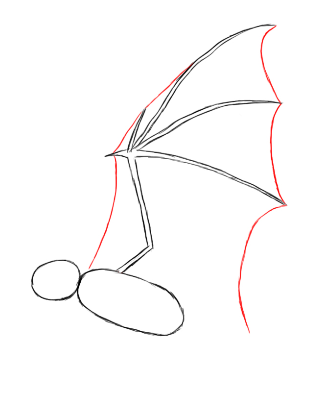 664x802 How To Draw A Bat