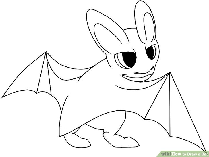 728x546 How To Draw A Bat (With Pictures)
