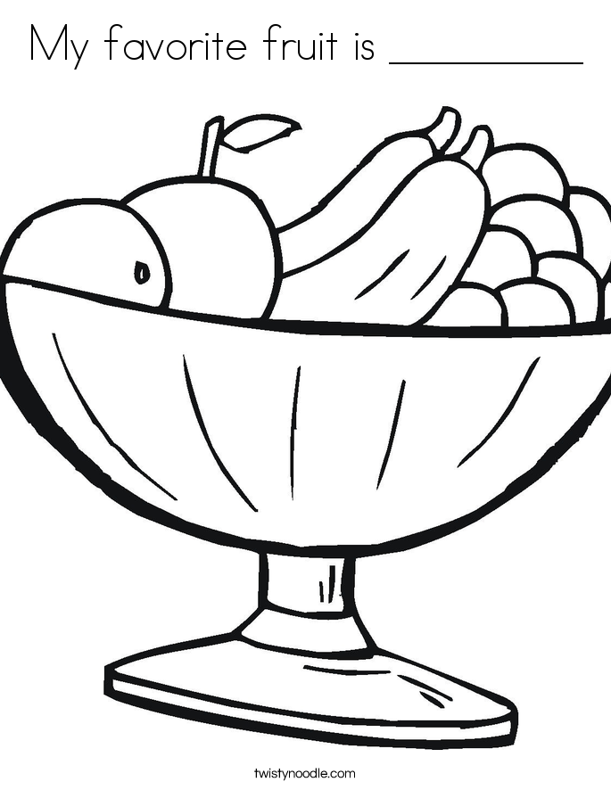 685x886 My Favorite Fruit Is Coloring Page