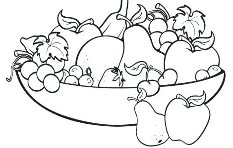 470x300 Fruit Basket Coloring Pages