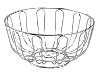 355x263 Cuisinox Round Bread Basketfruit Bowl, Stainless