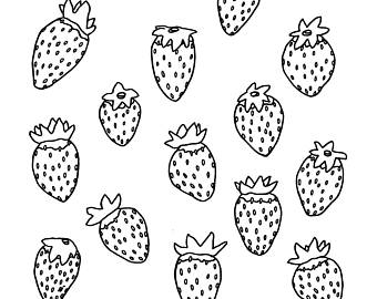 340x270 Fruit Drawing Etsy