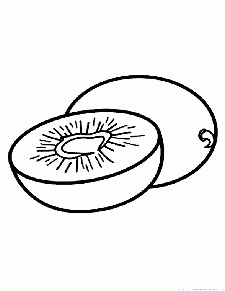 720x930 Kiwi Fruit Coloring Pages