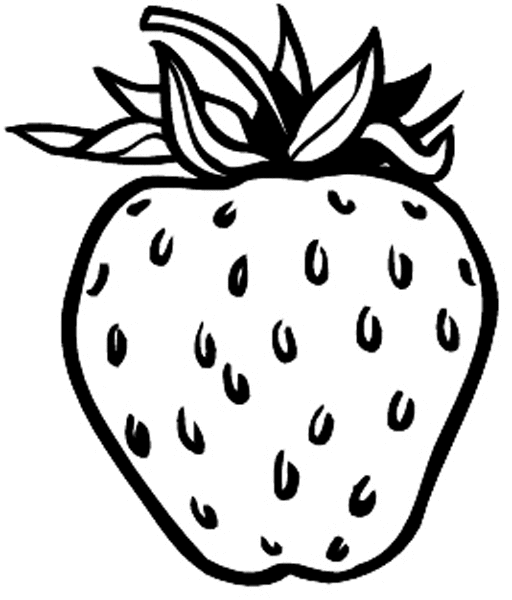 512x600 Drawn Strawberry Fruits And Vegetable