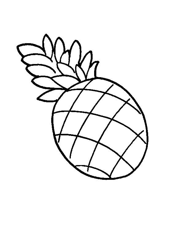 600x800 A Drawing Of Pernambuco Pineapple Coloring Page