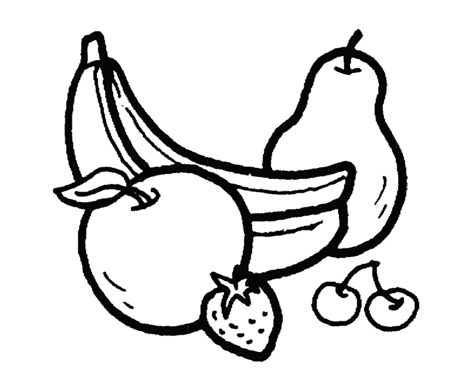 950x787 Bananas And Other Fruits Coloring Page For Kids Action Man