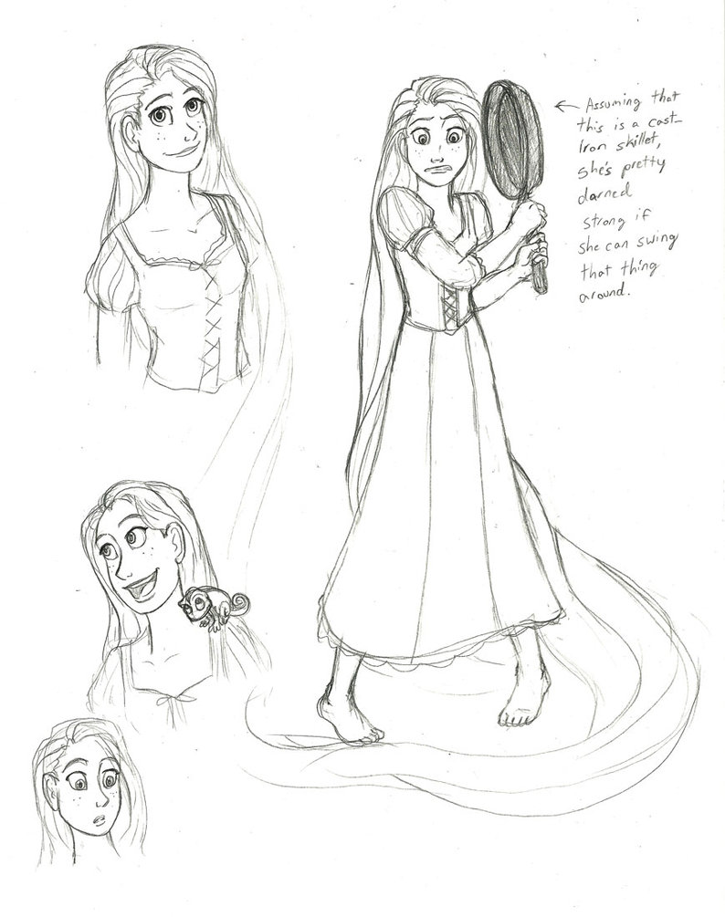794x1005 Tangled Sketches Rapunzel By Allysdelta