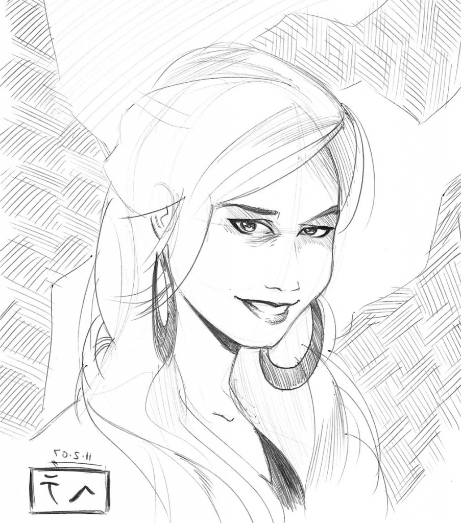 903x1024 Hd Wallpaper Of Cute Girl Face Sketch Full Hd Face Sketches Cute