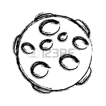 450x450 Full Moon In Outer Space With Lunar Craters On White Background