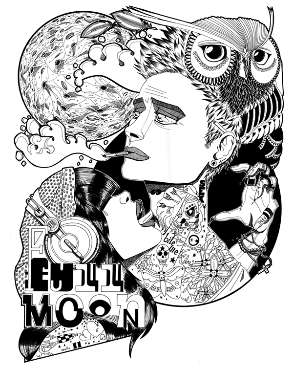 600x755 Full Moon On Behance