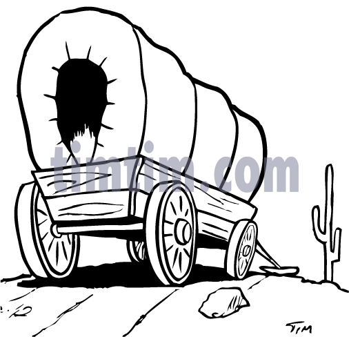506x488 Coloring Pages Covered Wagon Drawing Coloring Pages Covered
