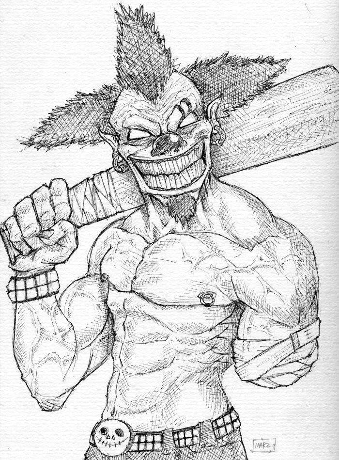 700x949 Coloring Pages Drawings Of Clowns Cool Cartoon Scary Clown