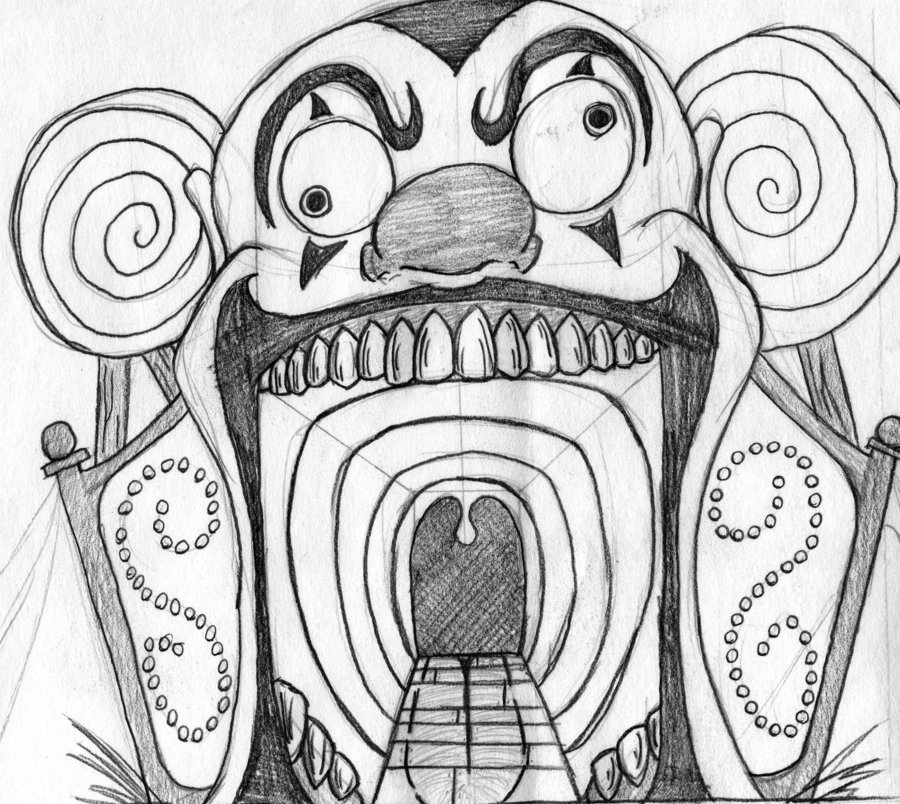 900x804 Fun House Entrance By Verkleidett