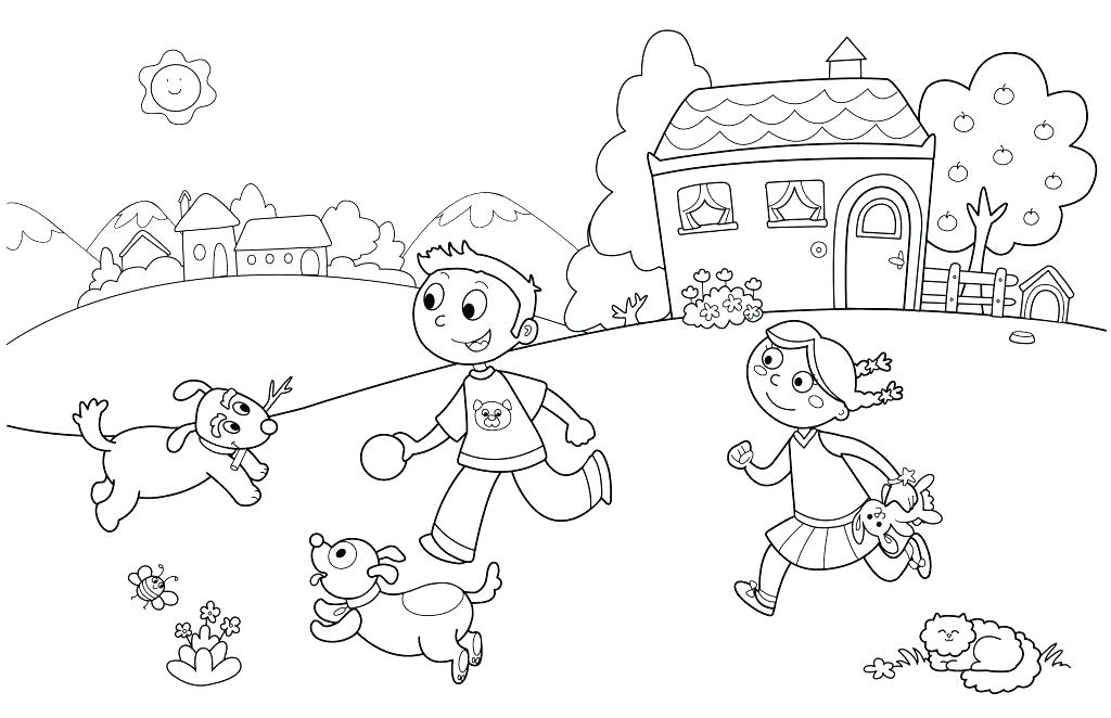 1024x662 Summer Activities Coloring Pages Coloring Pages For Summer