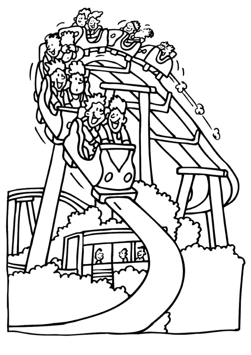 989x1400 Nice Free Coloring Pages Of Fun Fair Paintings Mcoloring