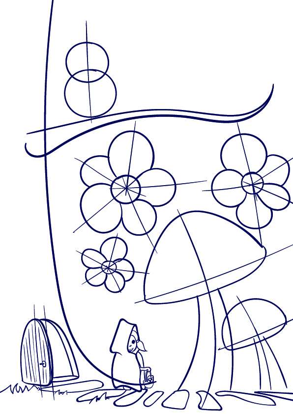 596x843 Learn How To Draw A Mushroom