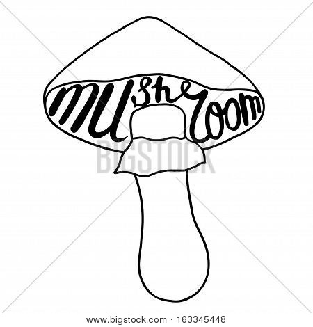 450x470 Mushroom Graphic Drawing Trace Art Vector Amp Photo Bigstock