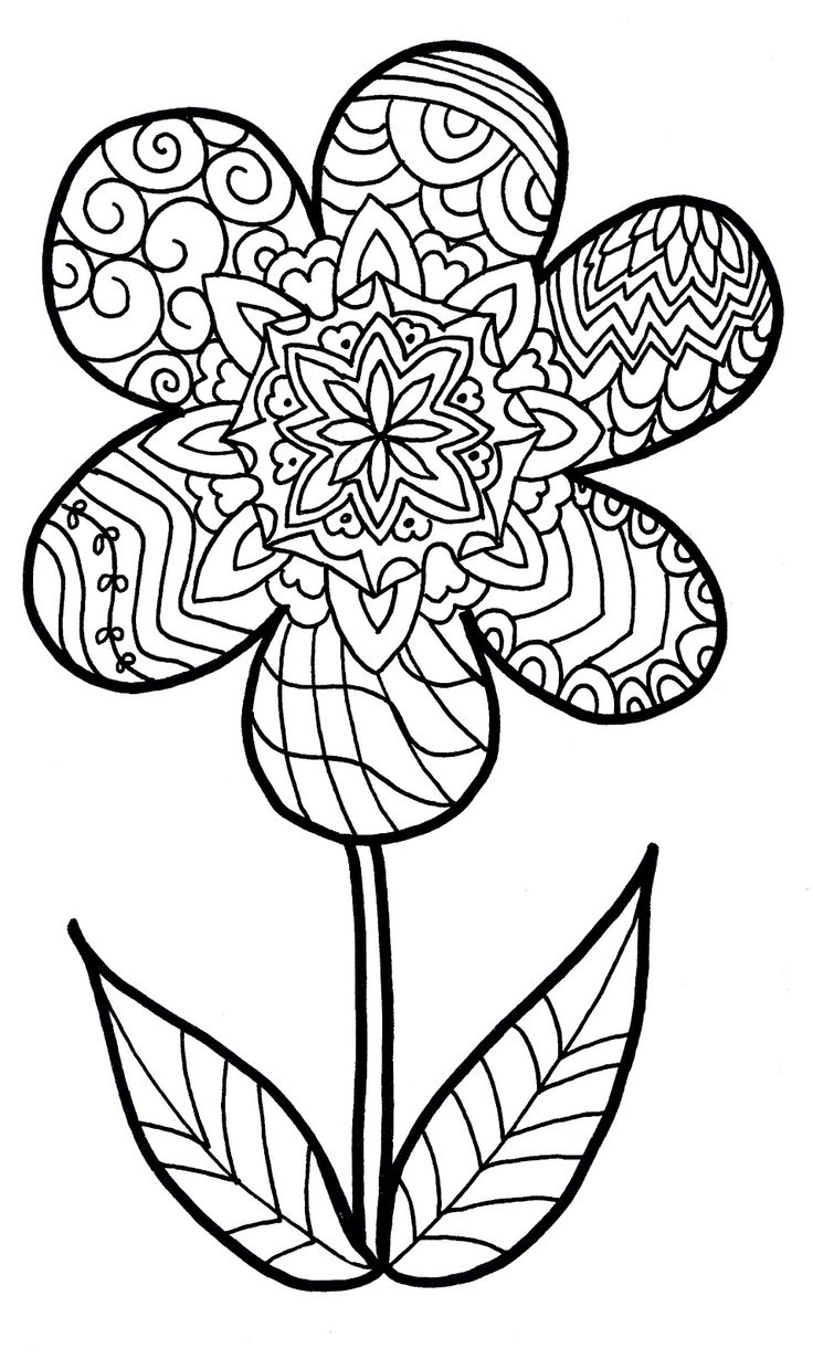 736x1230 Free Funky Flower Printables