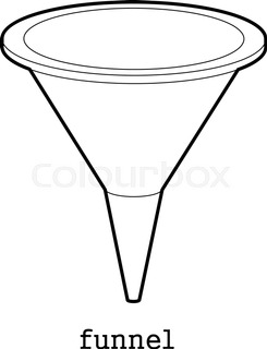 245x320 Household Plastic Funnel Stock Vector Colourbox