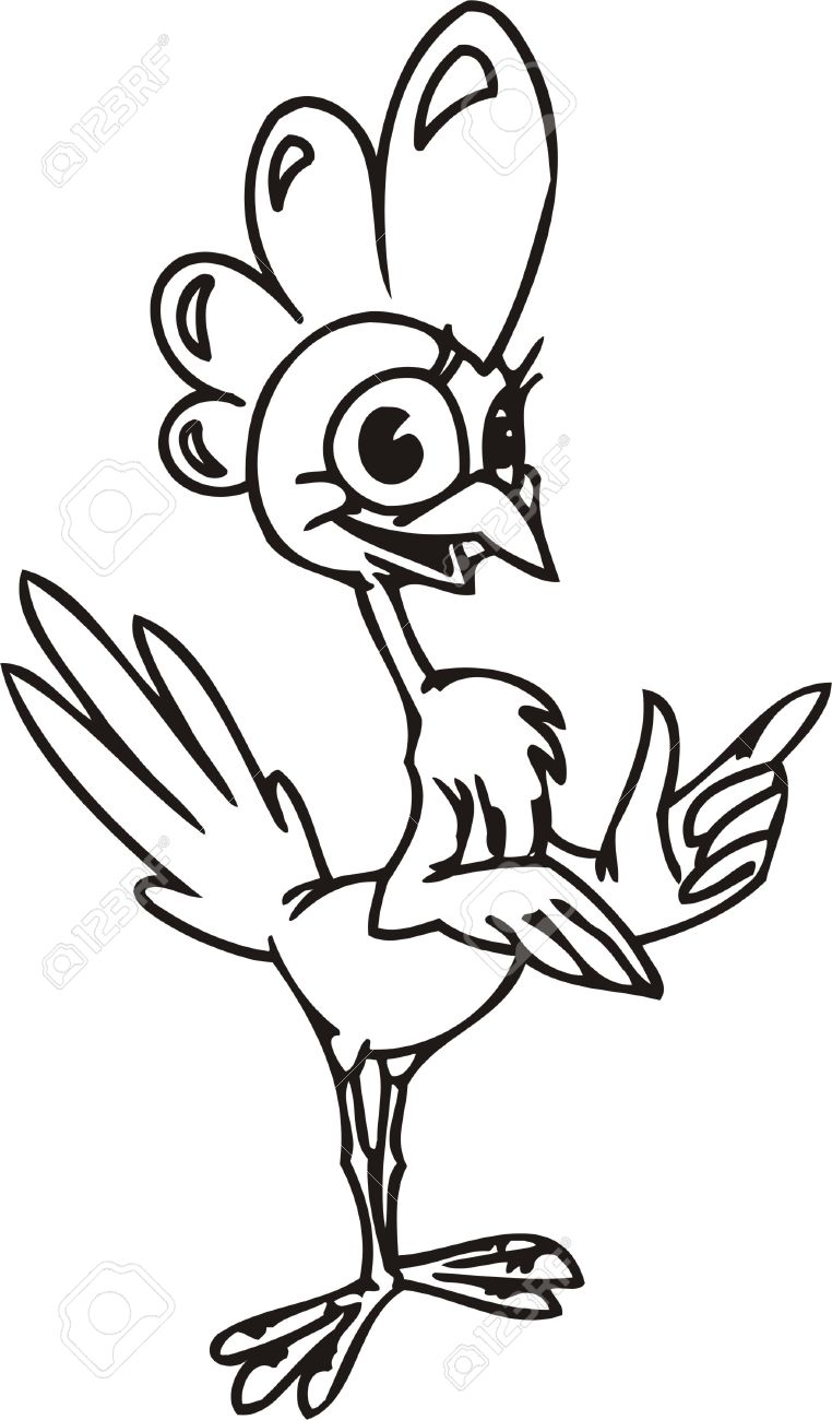 762x1300 Cool Bird.chicken Funny Birds.vector Illustration.vinyl Ready