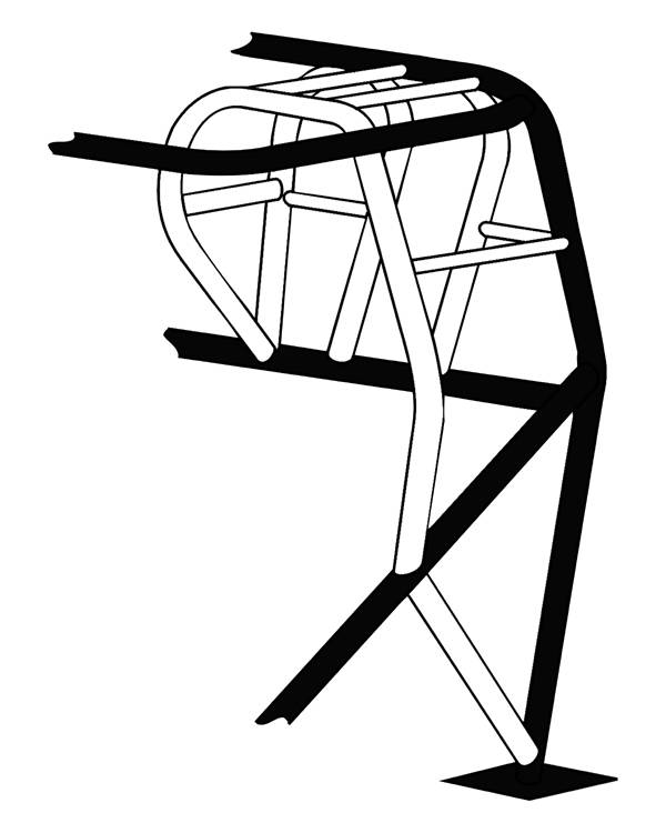 600x750 Chassis Engineering Funny Car Cage Addition 1 58 X 083 Chrome