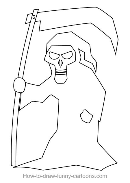 450x633 Drawing A Cartoon Reaper