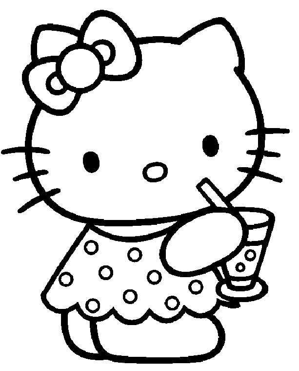 613x759 Cartoon Characters Coloring Pages Hello Kitty Cartoon Character