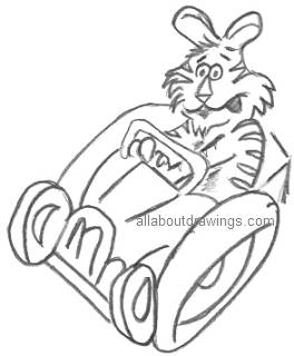 264x320 Funny Drawings Of Cartoon Tigers