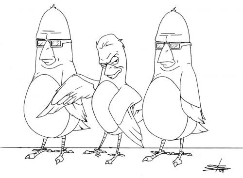 500x367 Funny Birds By James Media Amp Culture Cartoon Toonpool