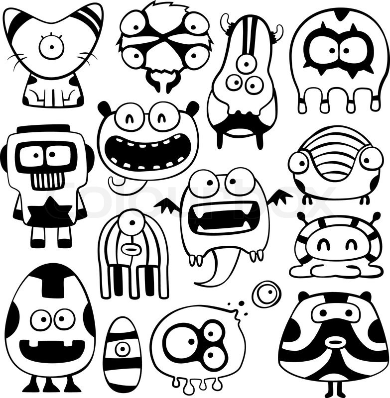 783x800 Funny Characters Stock Vector Colourbox