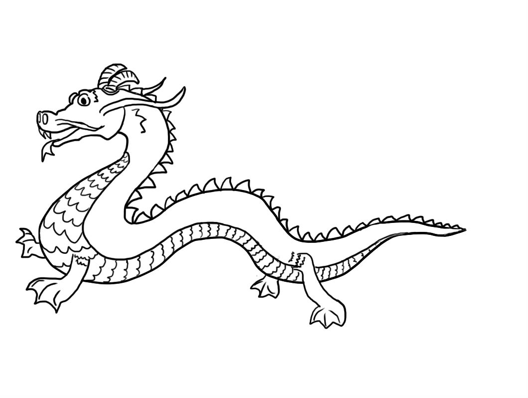 Funny Dragon Drawing at GetDrawings | Free download