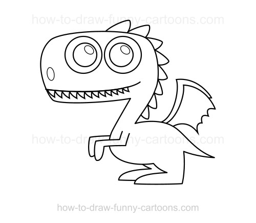500x435 How To Draw A Dragon