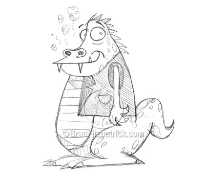 400x344 Drawn Dragon Funny