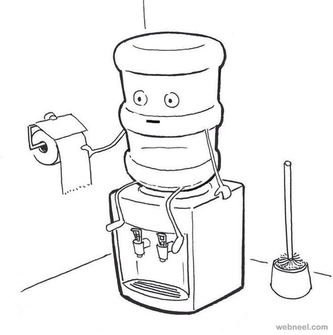 660x663 Water Funny Drawings By Shanghai Tango 11