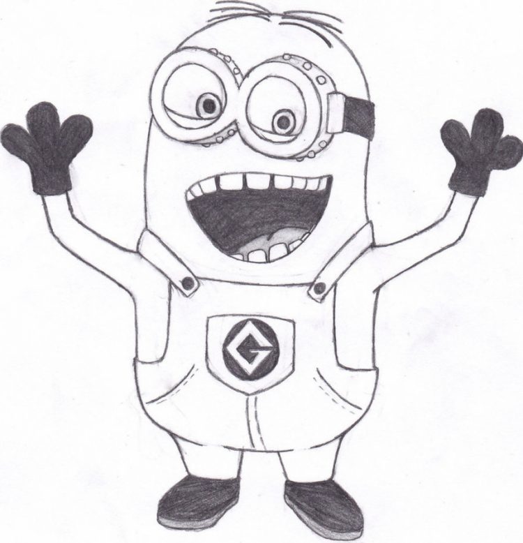 750x778 Drawing Funny Drawings Minions Plus Pencil Drawings