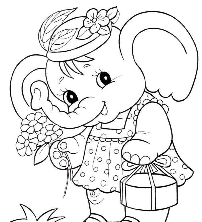 703x772 Female Elephant Funny Elephants Kids Net