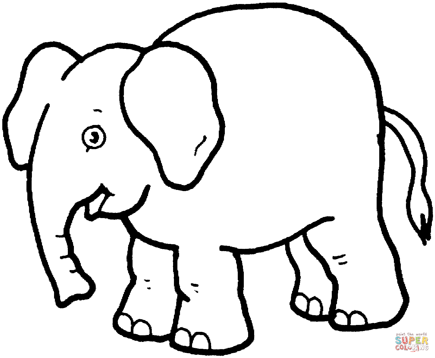 1513x1246 Funny Elephant Coloring Page Free Printable Coloring Pages