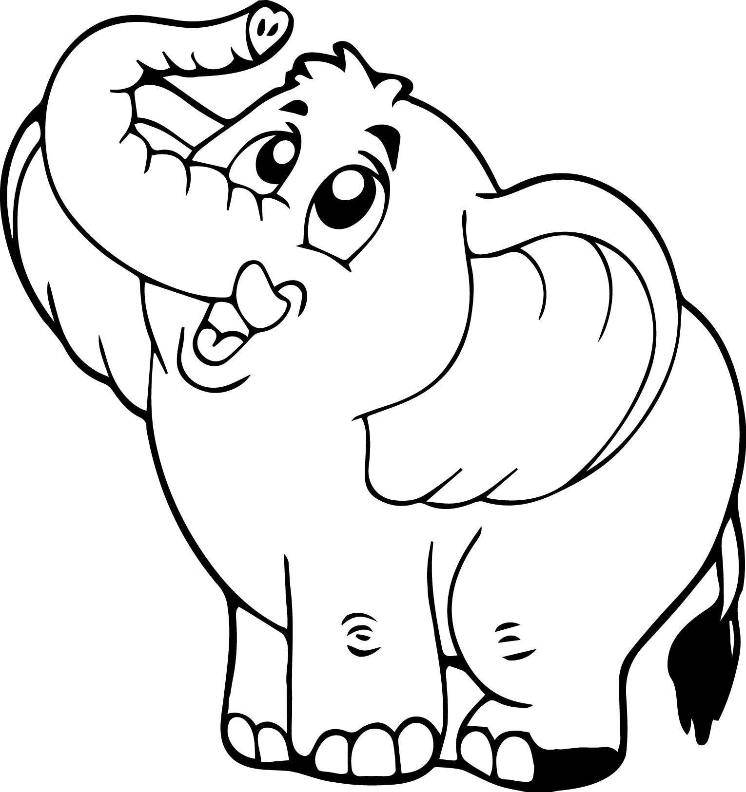 1530x1626 Best Very Funny Elephant Coloring Page Wecoloringpage Picture