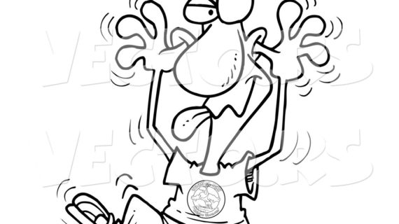 570x320 Funny Cartoon Drawing Vector Of A Cartoon Man Making A Funny Face