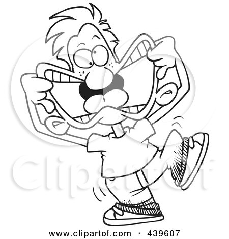 450x470 Royalty Free (Rf) Clip Art Illustration Of A Cartoon Black