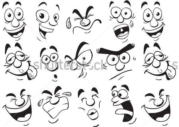 600x425 Funny Face Templates Cartoon Sketches Cartoon Face Sketches Free