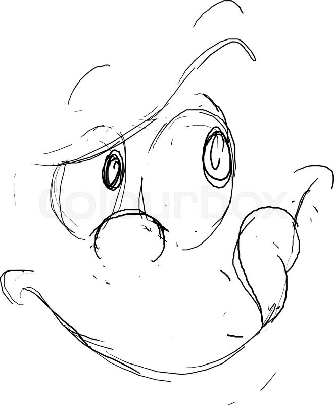 661x800 Funny Face Sketch