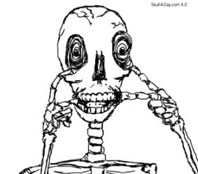 640x563 Make A Funny Face Skull