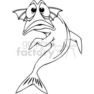 300x300 Royalty Free Confused Funny Fish 377273 Vector Clip Art Image