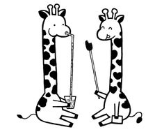 236x189 Cute And Funny Drawing Of A Cat Pile Riding A Giraffe, Illustrated