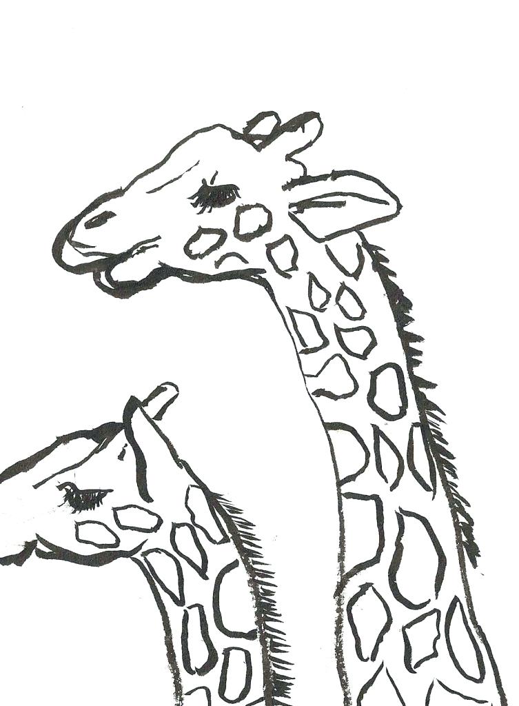 753x1024 Baby Giraffe Coloring Pages Baby Giraffe Coloring Pages Cute Baby